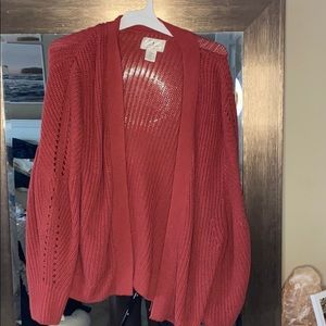 Balloon Sleeve Knit Cardigan